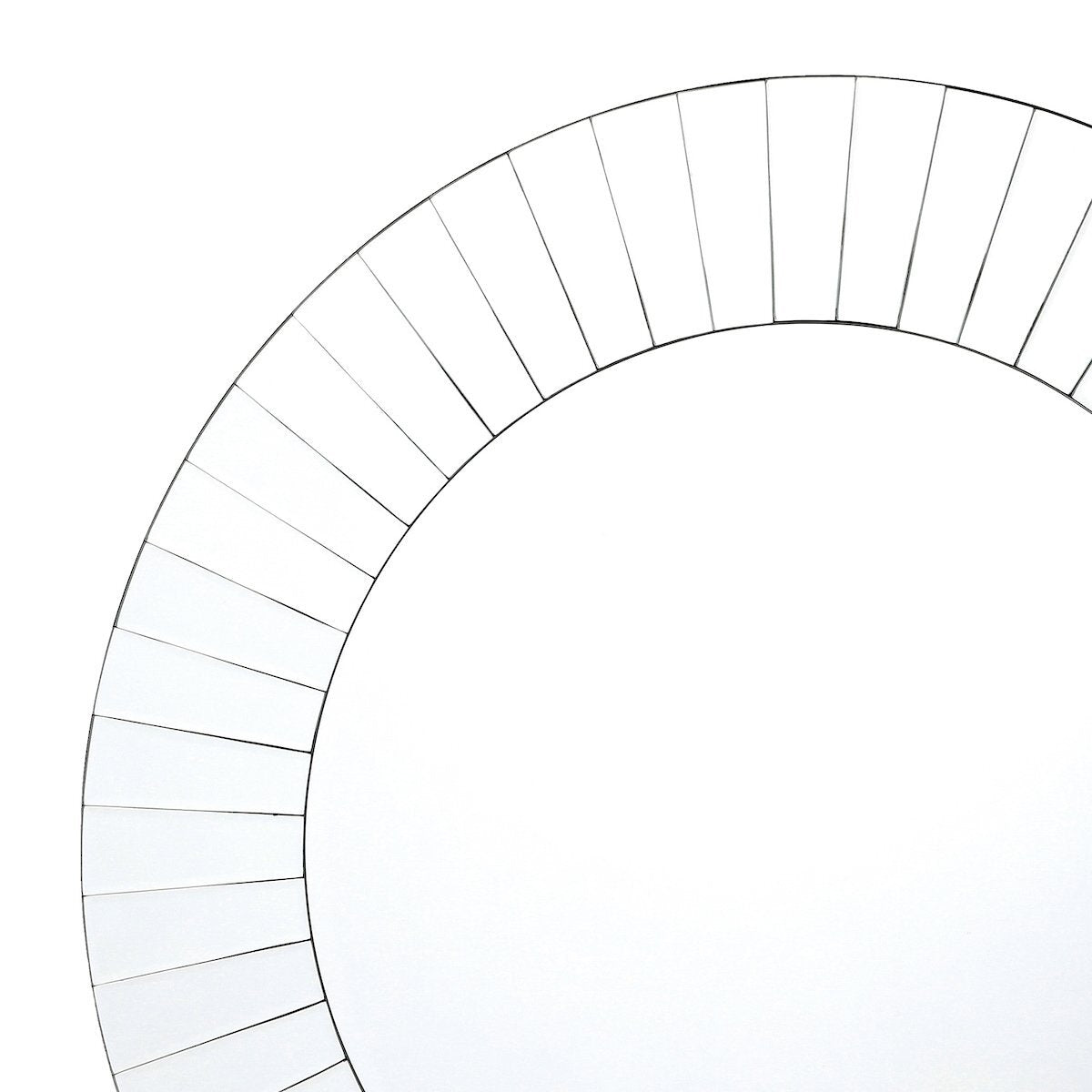 Dar Lighting Lahaina Bevelled 80cm Round Mirror