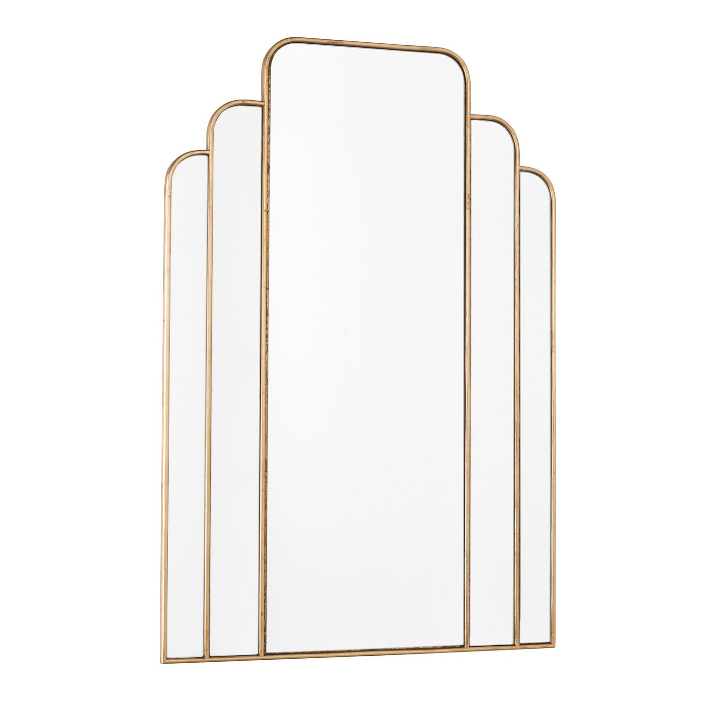Dar Lighting Skovgaard Gold Detail 90x60cm Rectangle Mirror