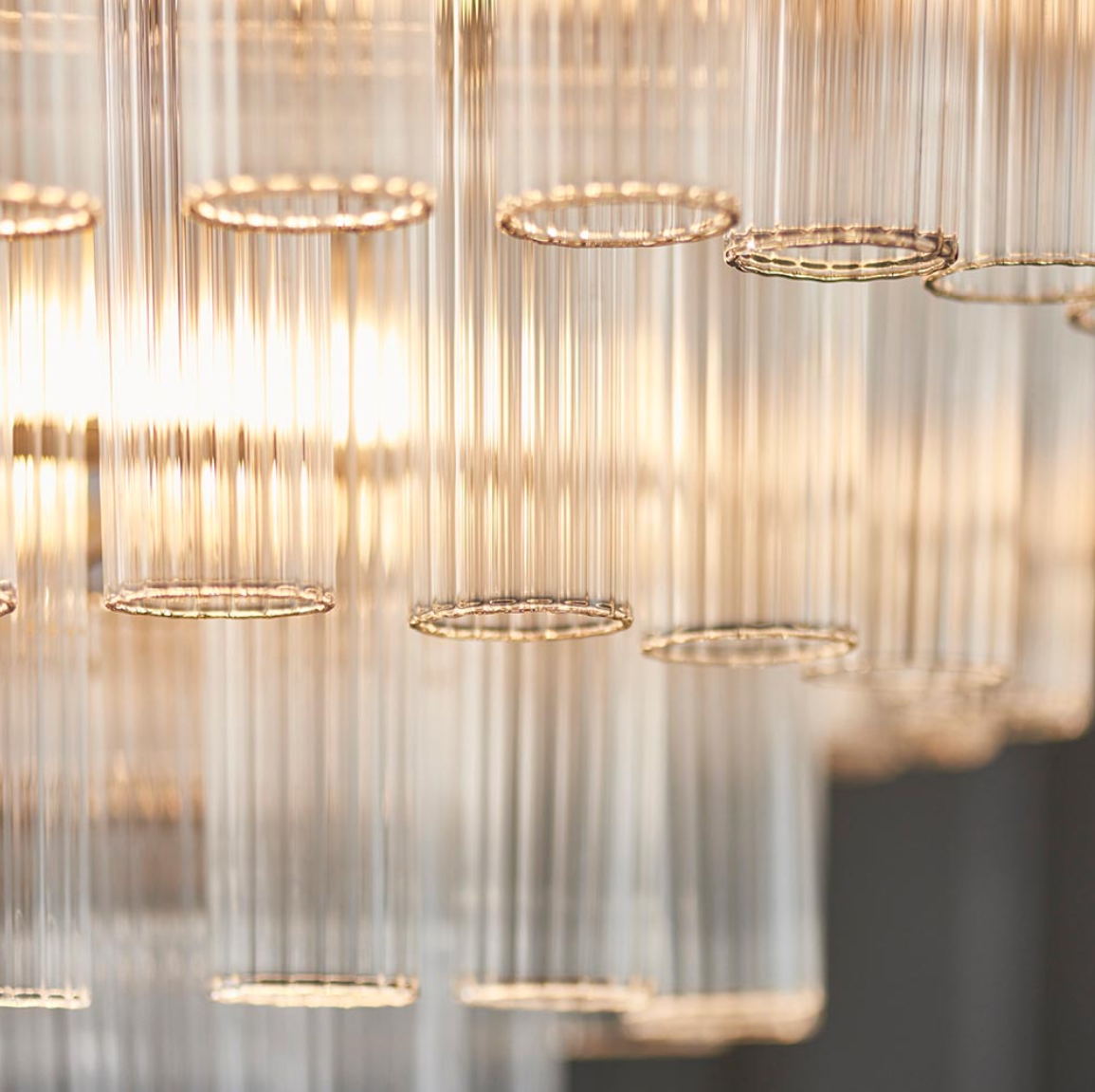 Endon Toulouse 12 Light Clear Glass & Nickel Pendant