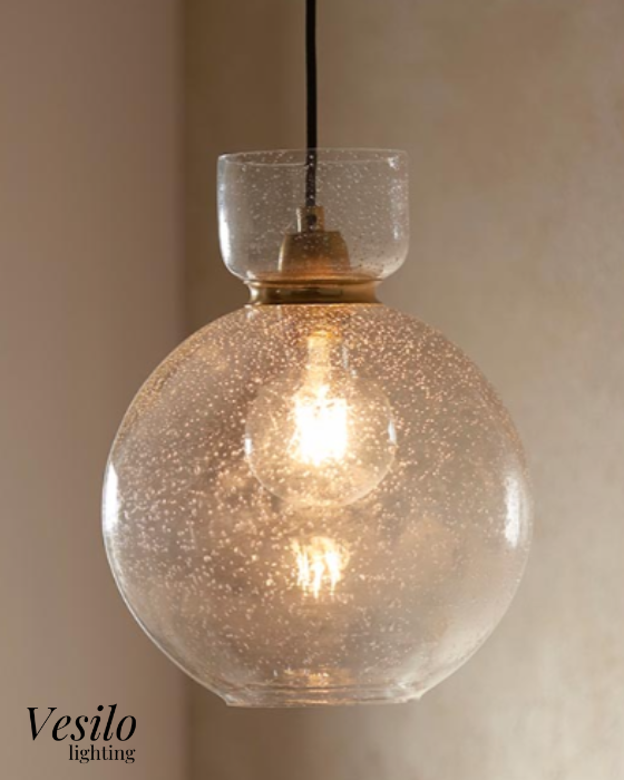 Vesilo Lighting Mercury Clear Blown Glass Pendant