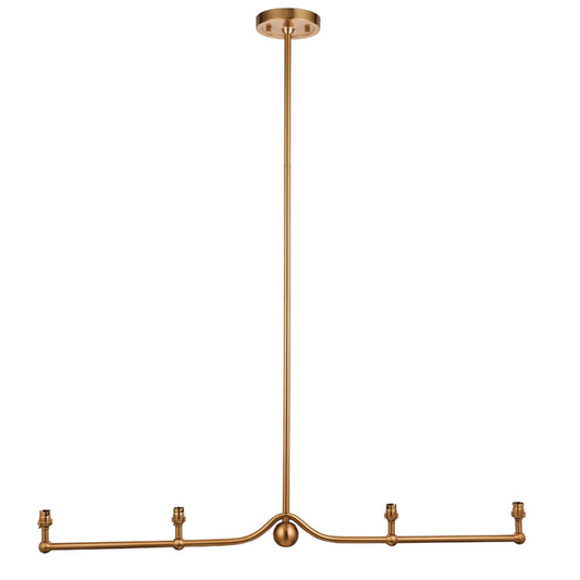 Endon Santiago 4 Light Brass Linear Pendant (Fitting Only)