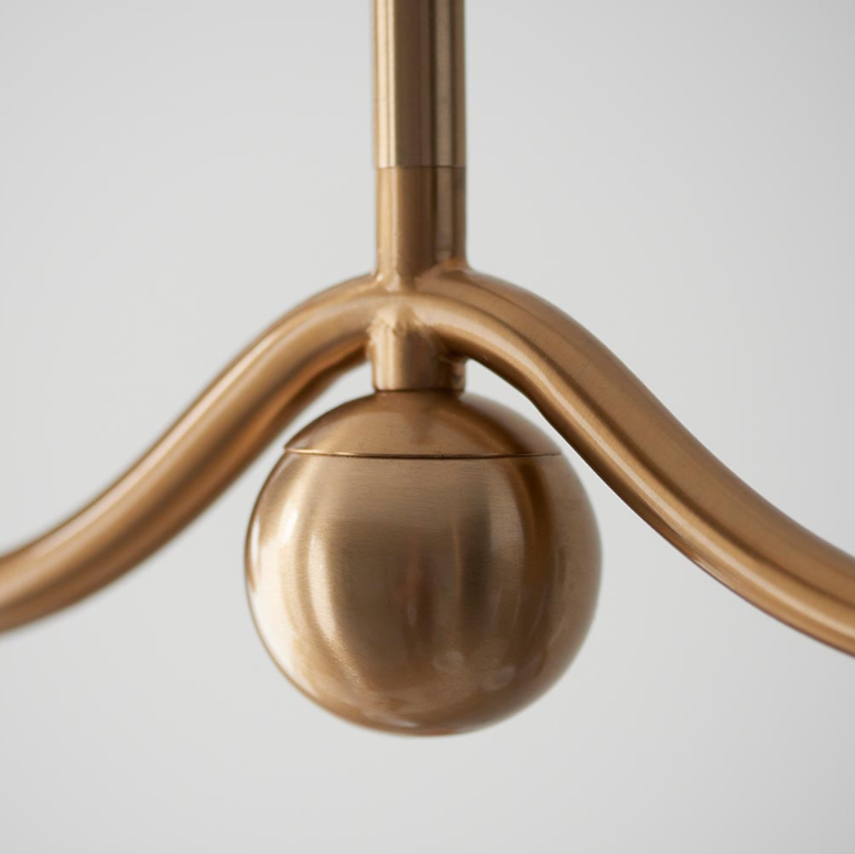 Endon Santiago 4 Light Brass Linear Pendant (Fitting Only)