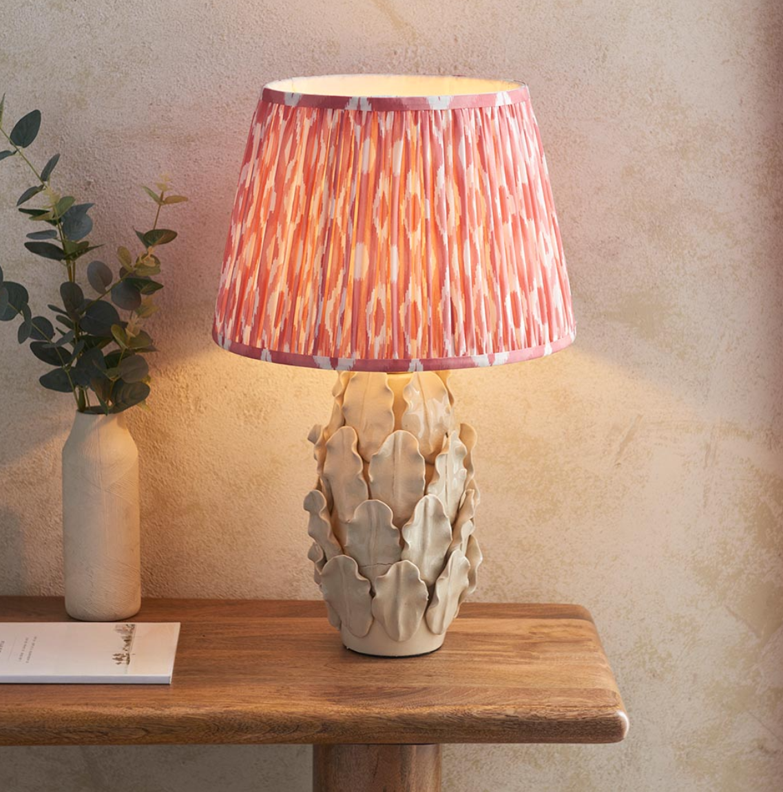 Endon Layered Leaf Ivory Large Table Lamp (Base Only)