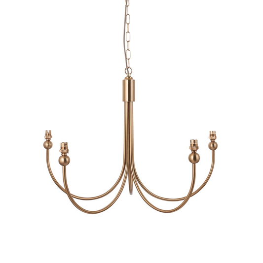 Endon Santiago 5 Light Brass Pendant (Fitting Only)