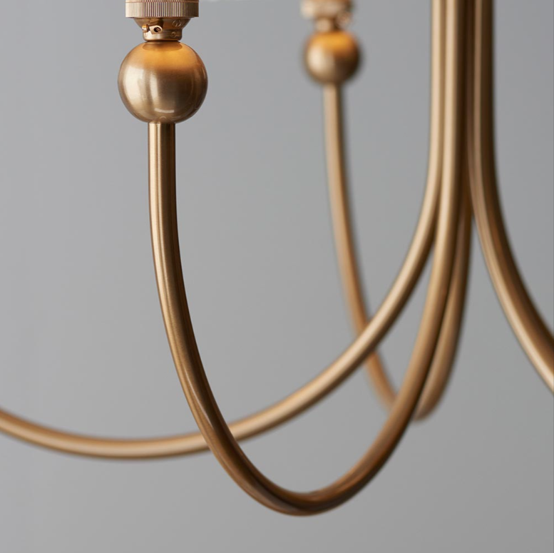 Endon Santiago 5 Light Brass Pendant (Fitting Only)