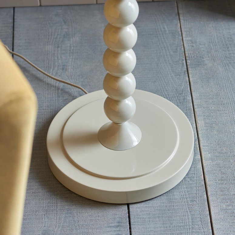 Endon Higgledy Almond White Floor Lamp Base Only