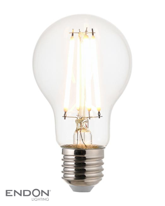 Endon White Filament E27 LED Warm White GLS Bulb (Non-dimmable)