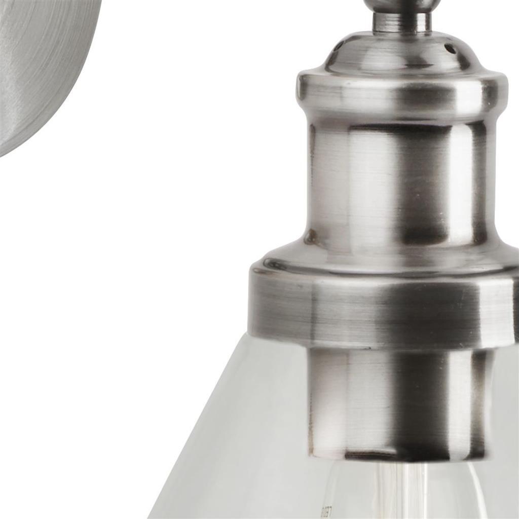 Searchlight Pyramid Glass & Chrome Wall Light