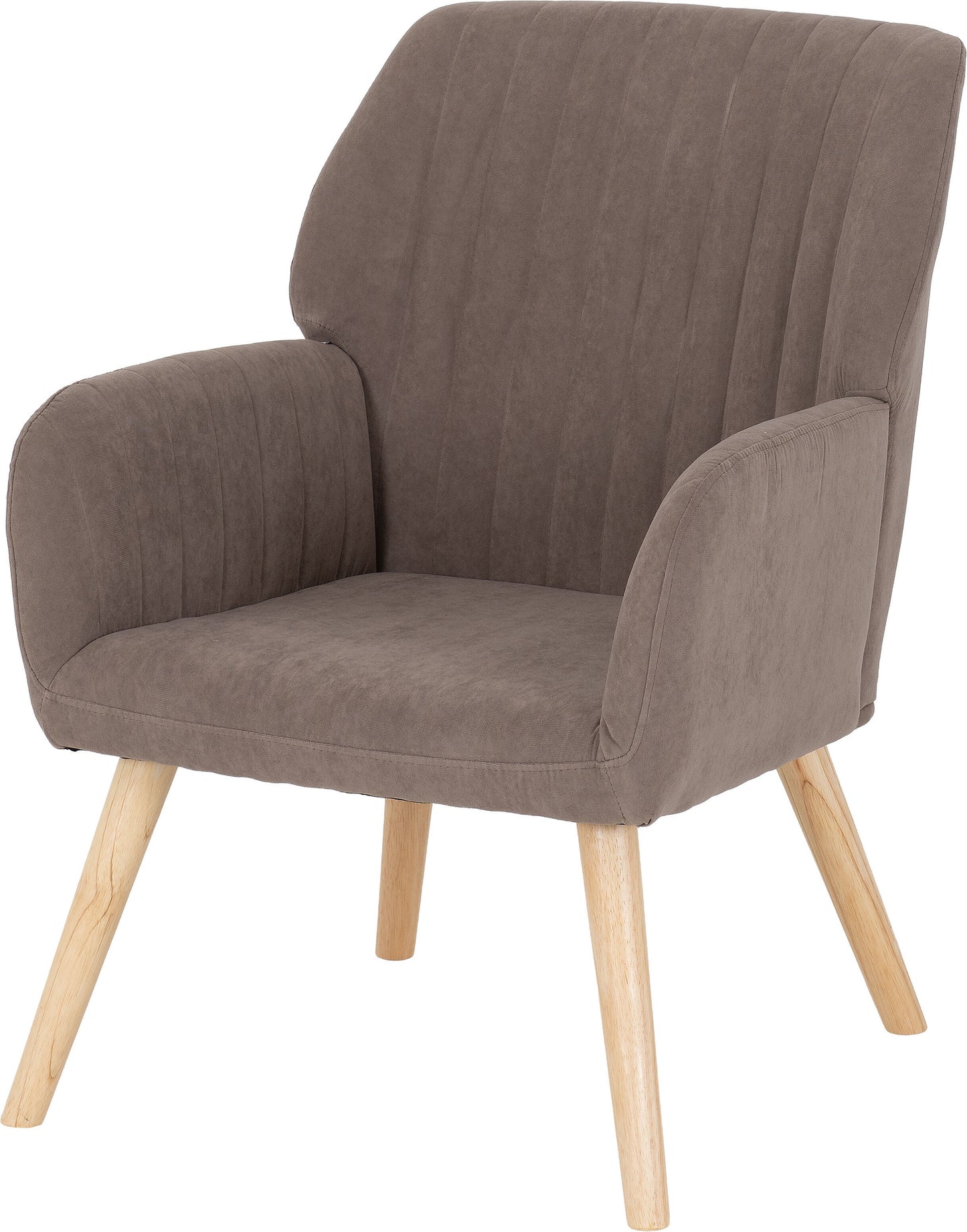 Jordan Brown Velvet Fabric Occasional Chair