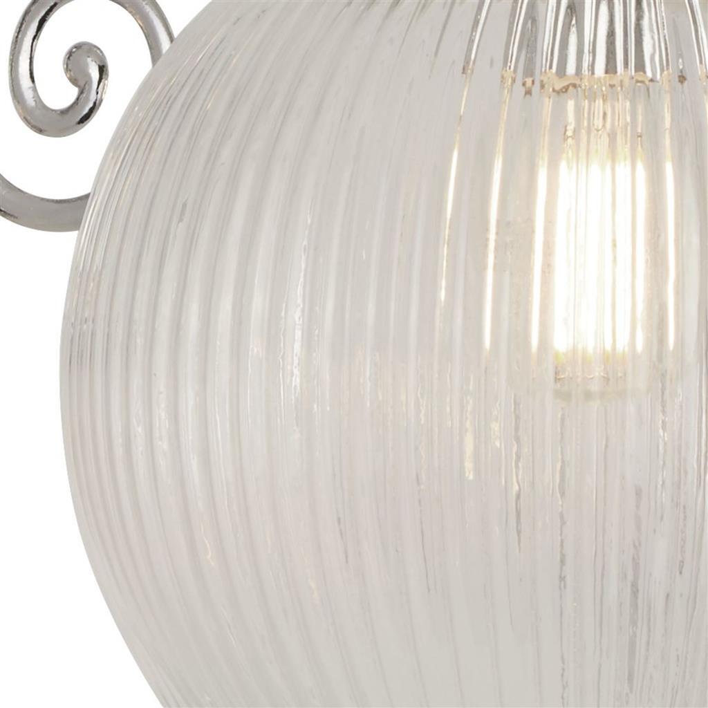 Searchlight Belvue Bathroom IP44 Chrome & Acid Glass Wall Light