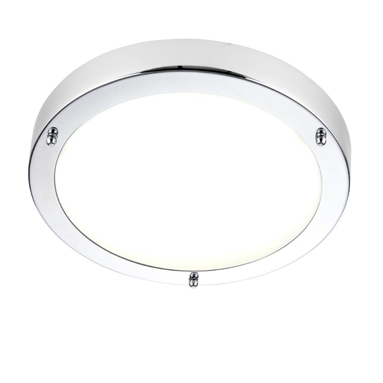 Saxby Portico Bathroom IP44 Chrome LED Flush