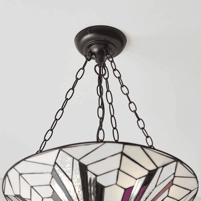Tiffany Astoria Large Inverted 3 Light Pendant