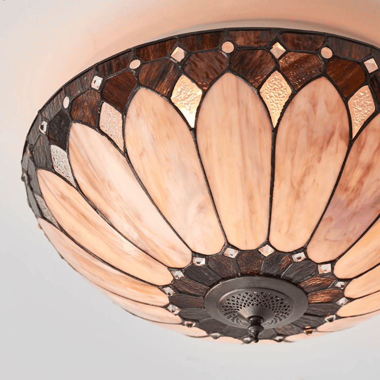 Tiffany Brooklyn Large 2 Light Flush