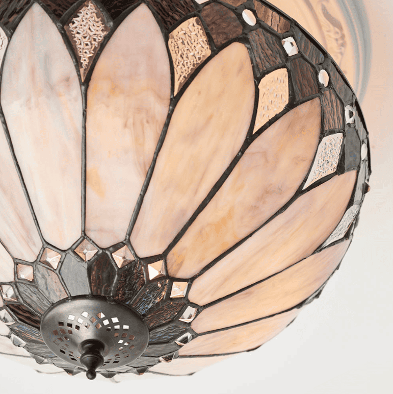 Tiffany Brooklyn 3 Light Medium Semi Flush
