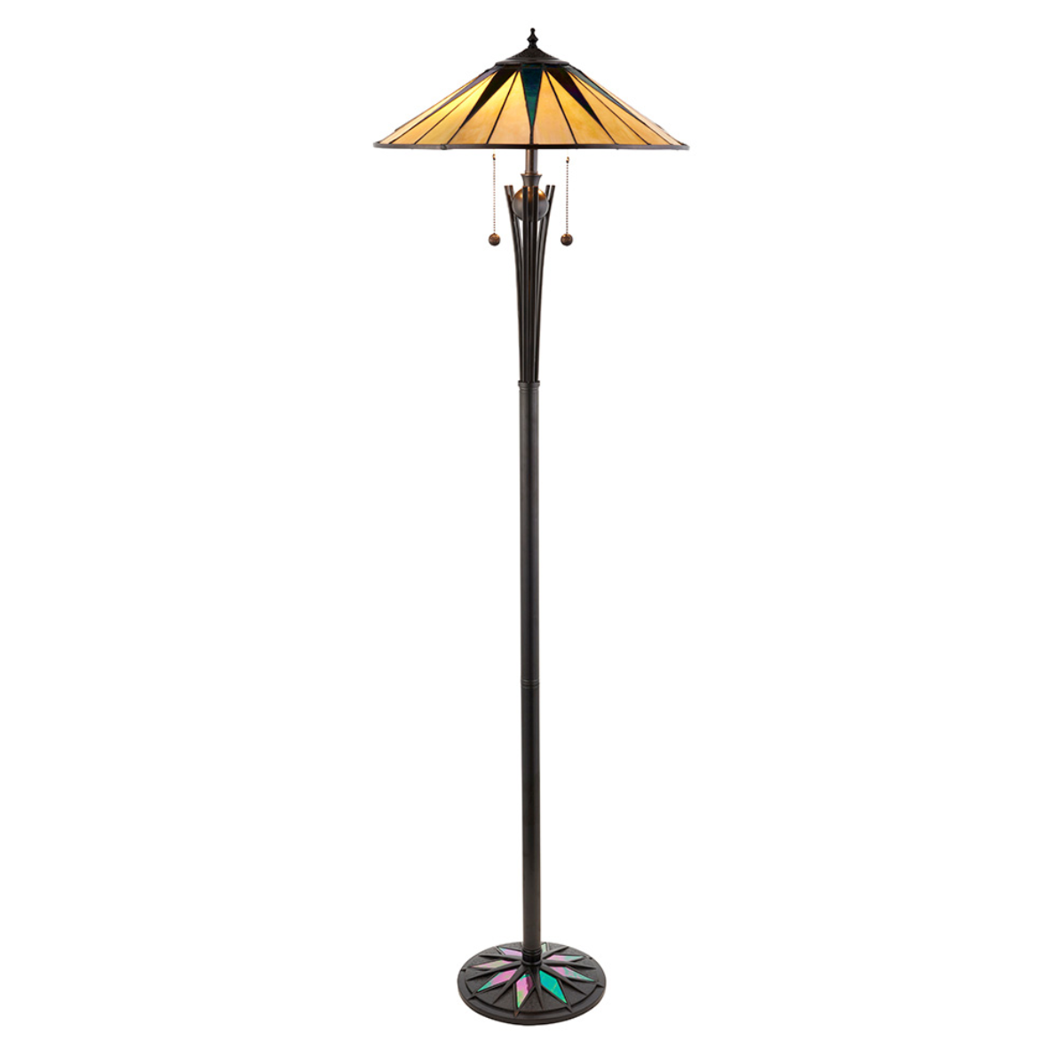 Tiffany Dark Star Floor Lamp