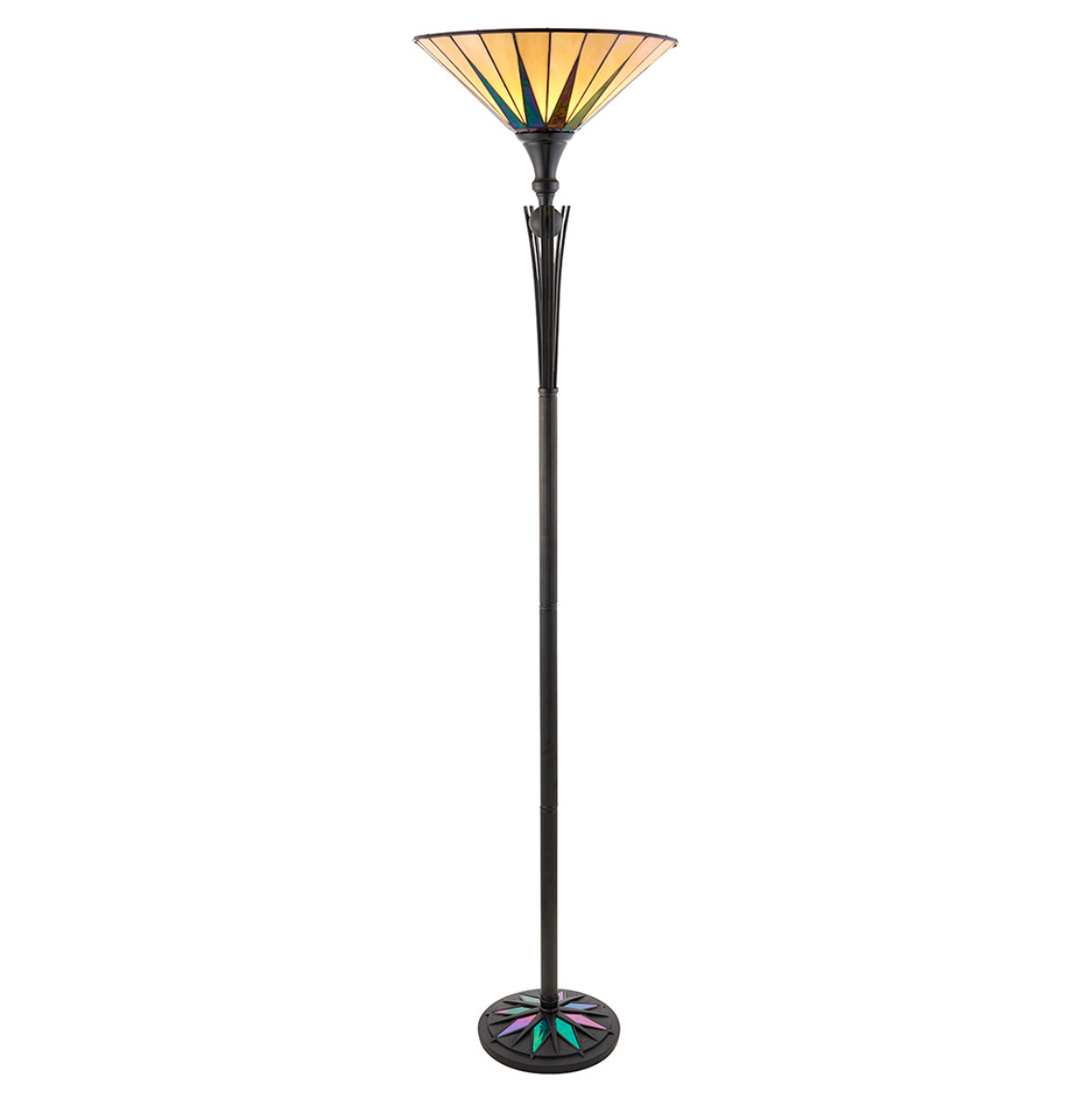 Tiffany Dark Star Uplighter Floor Lamp