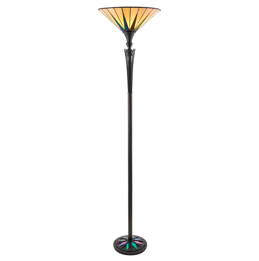 Tiffany Dark Star Uplighter Floor Lamp