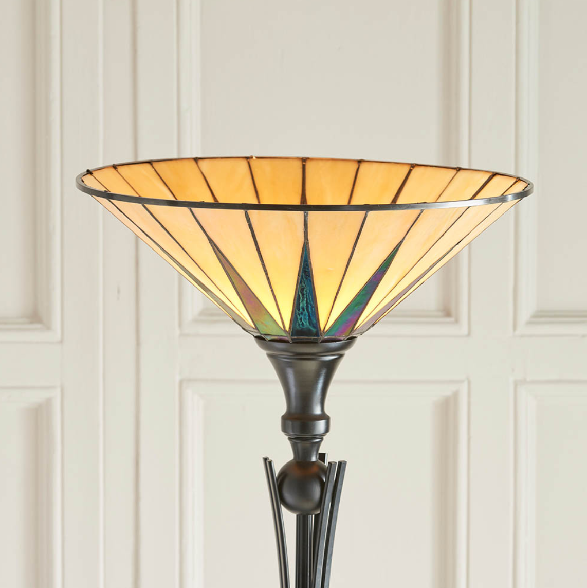Tiffany Dark Star Uplighter Floor Lamp
