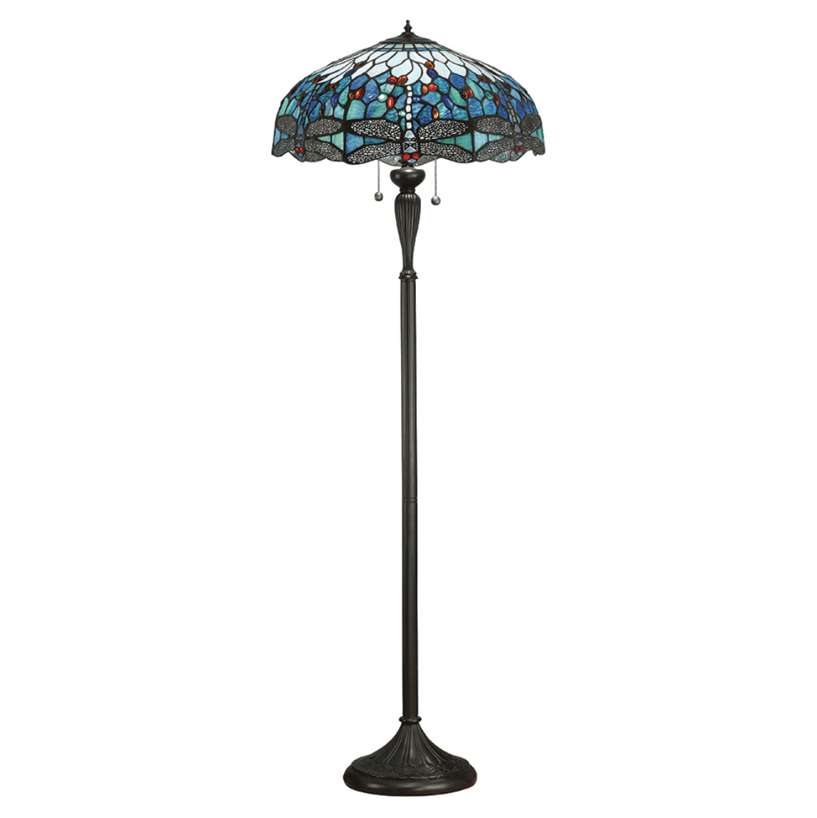 Tiffany Dragonfly Blue Floor Lamp