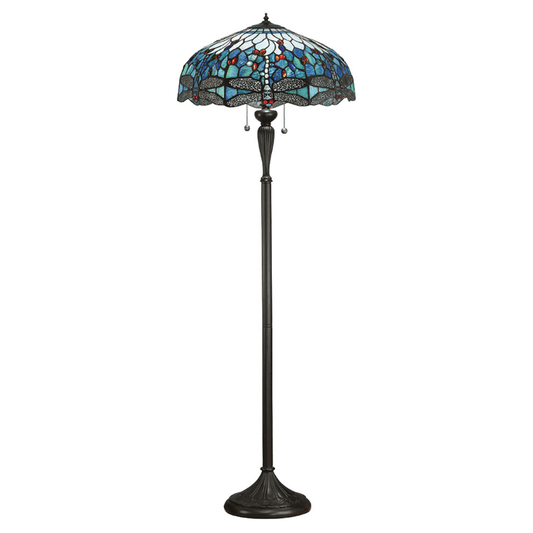 Tiffany Dragonfly Blue Floor Lamp