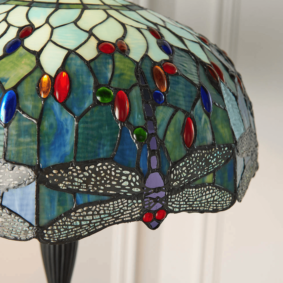 Tiffany Dragonfly Blue Floor Lamp