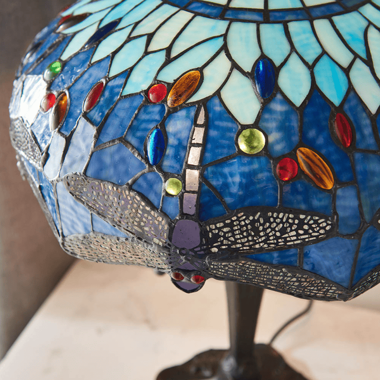 Tiffany Dragonfly Blue Medium Table Lamp
