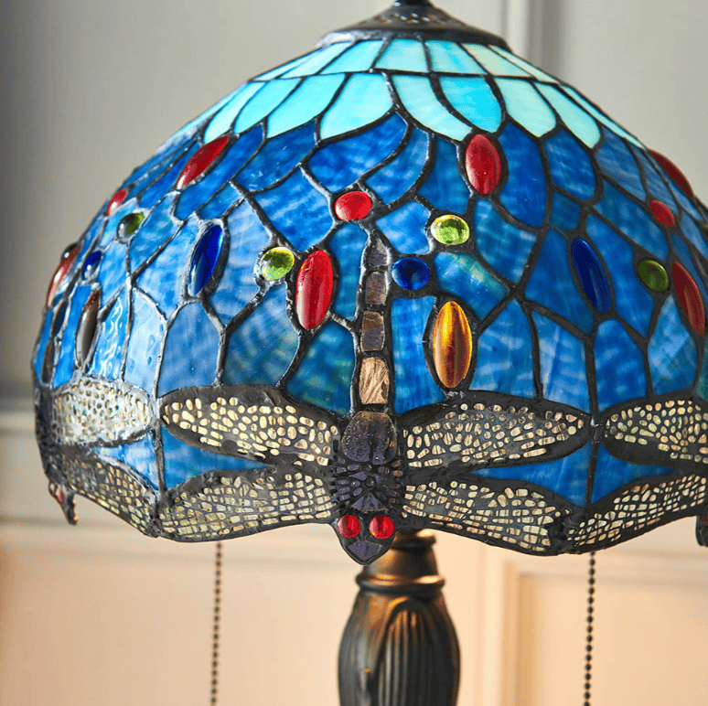 Tiffany Dragonfly Blue Small Lamp