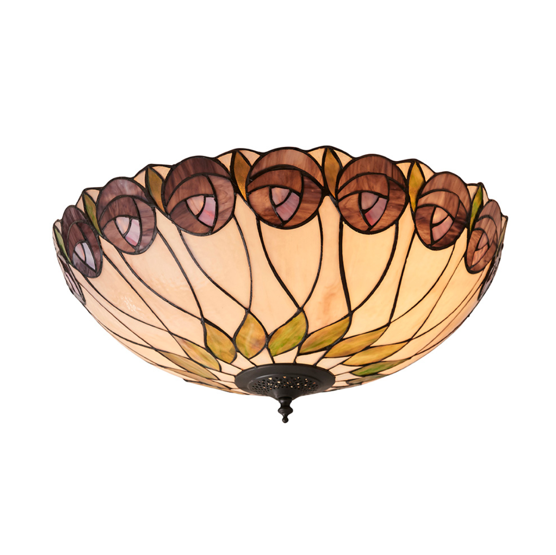 Tiffany Hutchinson 2 Light Large Flush