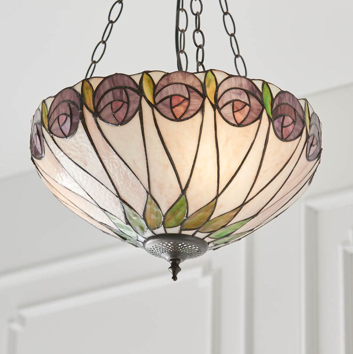 Tiffany Hutchinson 3 Light Medium Inverted Pendant