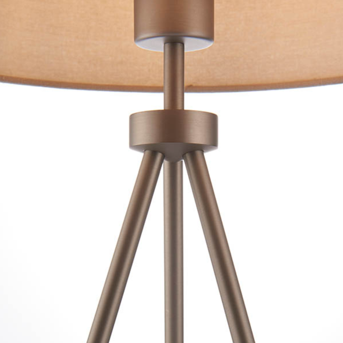 Endon Tripod Grey & Nickel Table Lamp With Shade