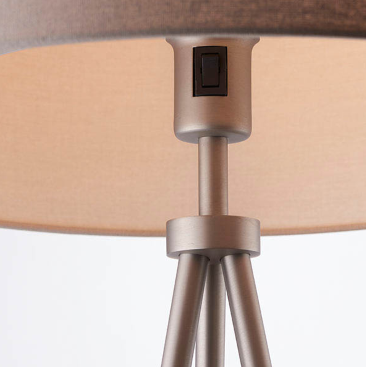 Endon Tripod Grey & Nickel Floor Lamp