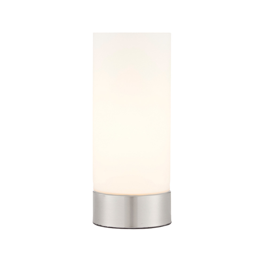 Endon Dara Brushed Nickel USB Table Lamp