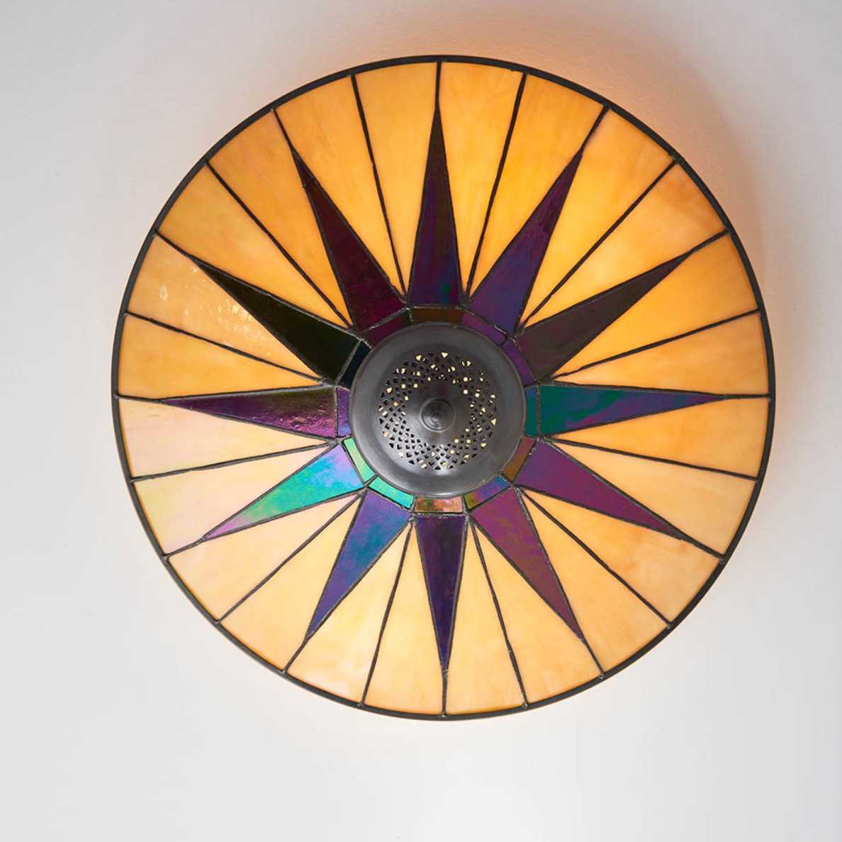 Tiffany Dark Star Large 2 Light Flush