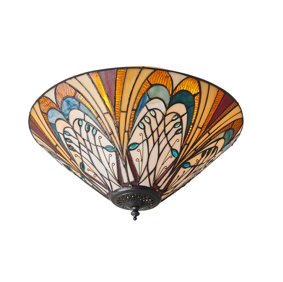 Tiffany Hector 2 Light Medium Flush