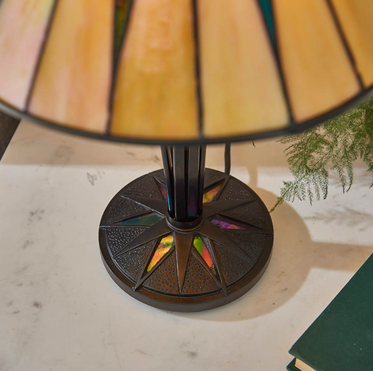 Tiffany Dark Star Small Table Lamp