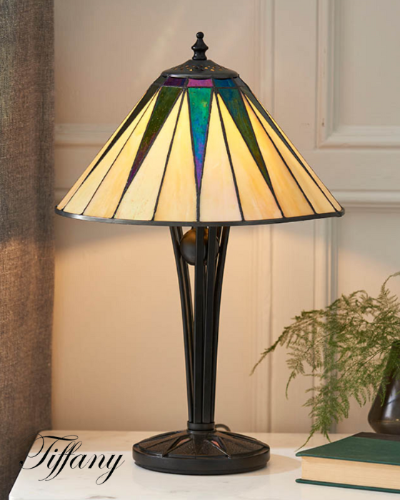 Tiffany Dark Star Small Table Lamp