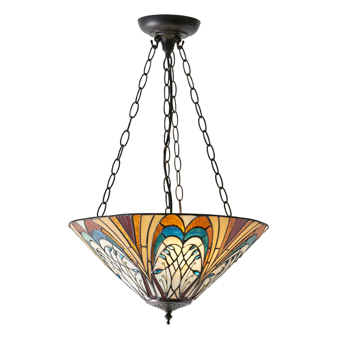 Tiffany Hector 3 Light Medium Inverted Pendant