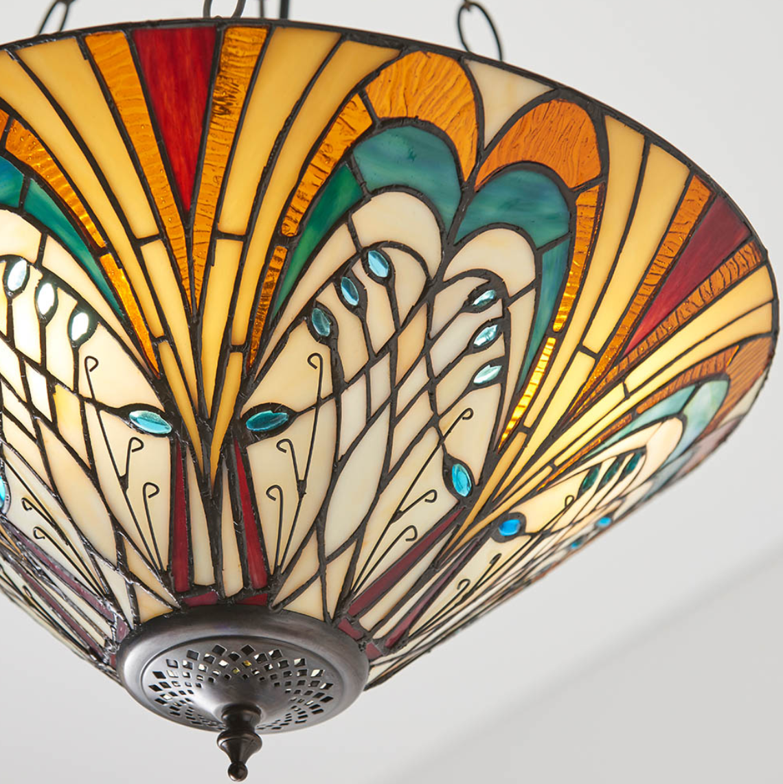 Tiffany Hector 3 Light Medium Inverted Pendant