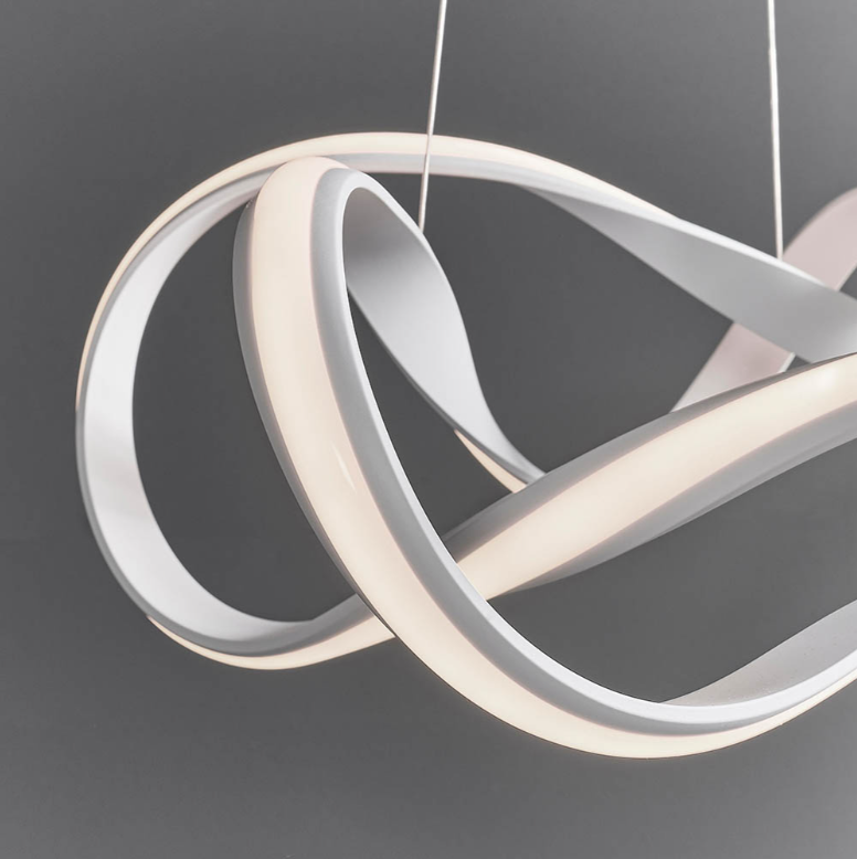 Endon Synergy Flowing White LED Pendant