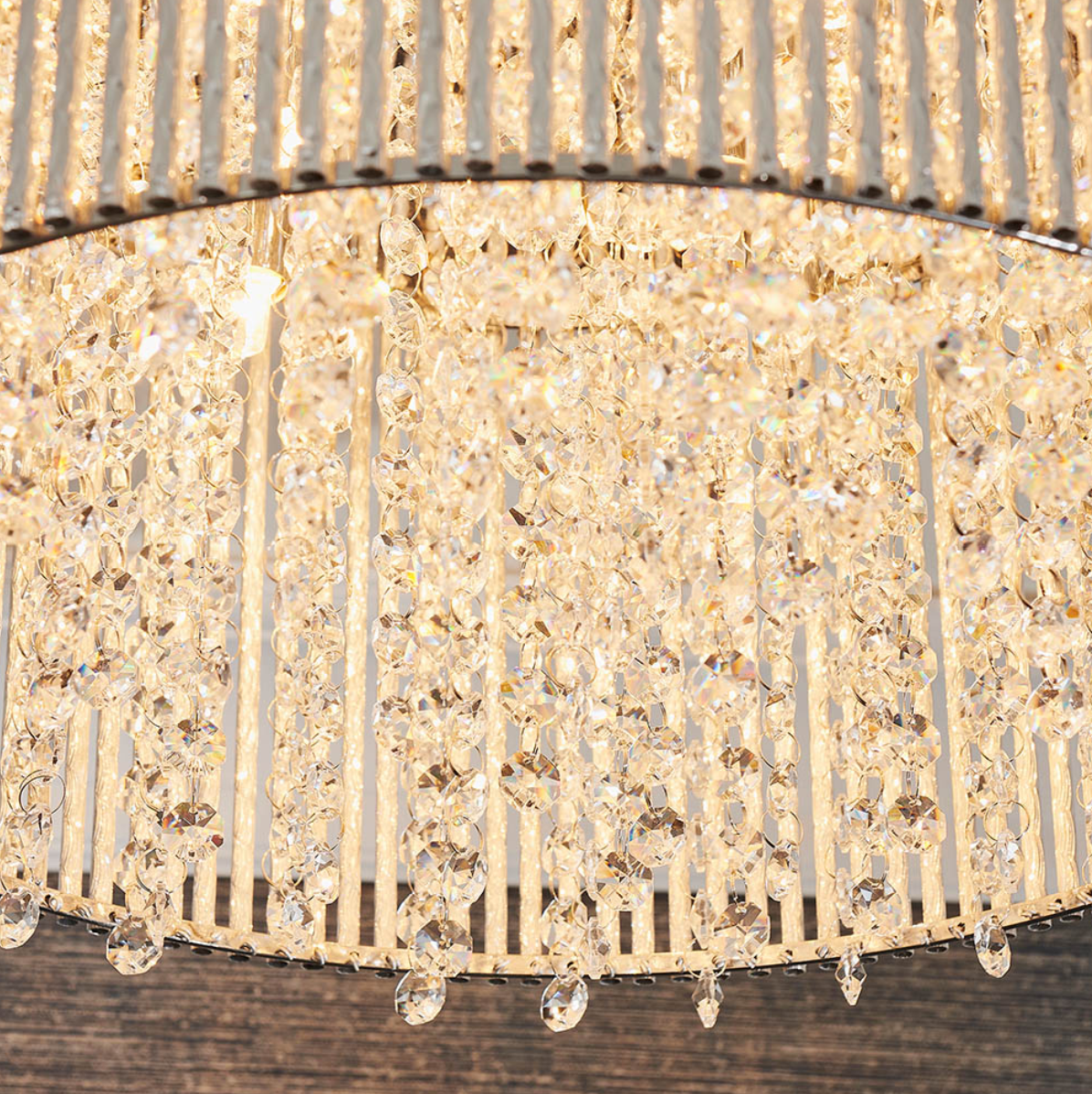 Endon Galina 10 Light Polished Chrome & Crystal Flush
