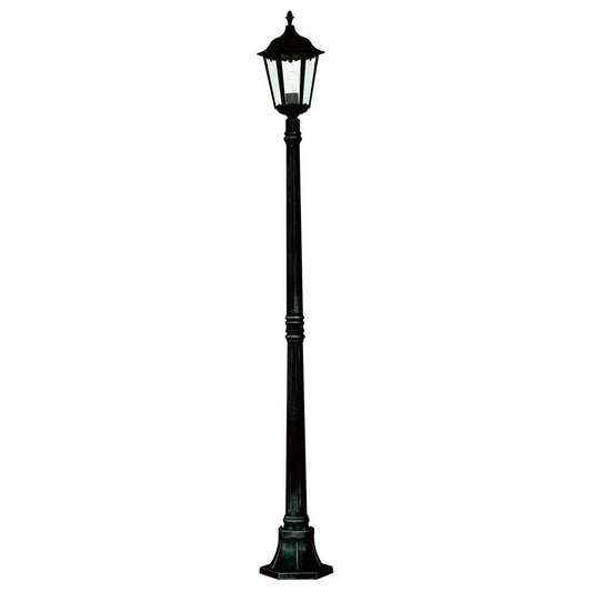 Searchlight Alex IP44 Black & Metal Outdoor Post Light