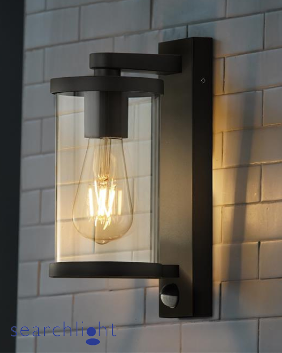 Searchlight Bakerloo Outdoor Black Metal & Polycarbonate Wall Light