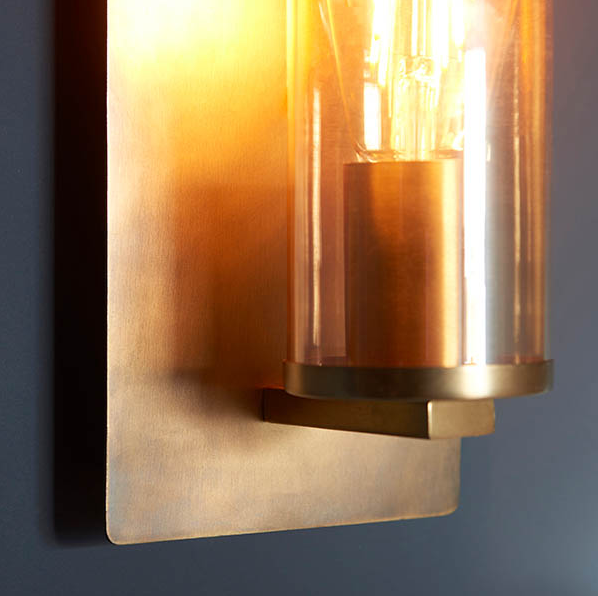 Vesilo Lighting Patina Antique Brass Wall Light