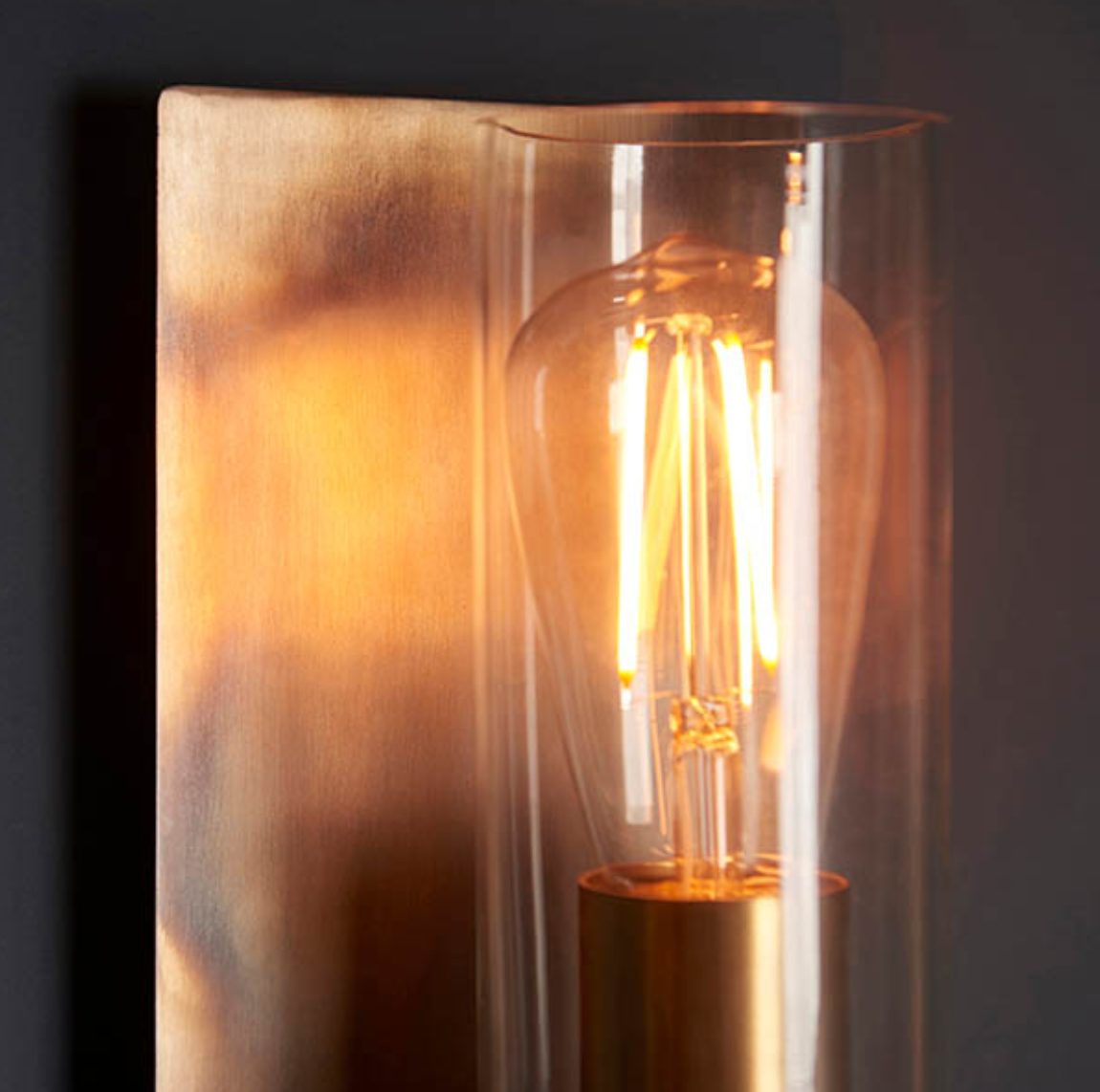 Vesilo Lighting Patina Bronze Wall Light