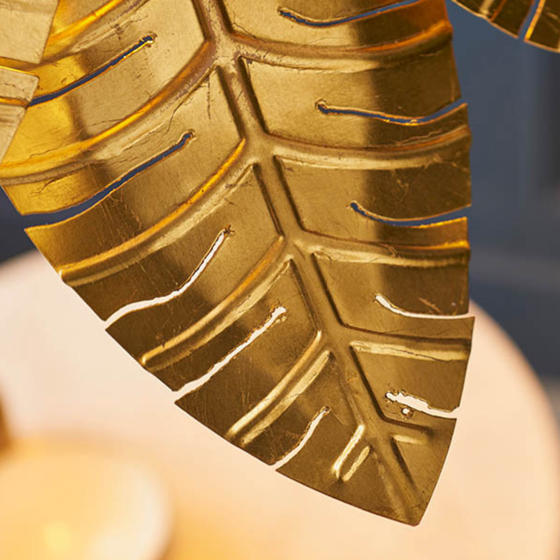 Vesilo Lighting Leaf Shape Gold Single Pendant