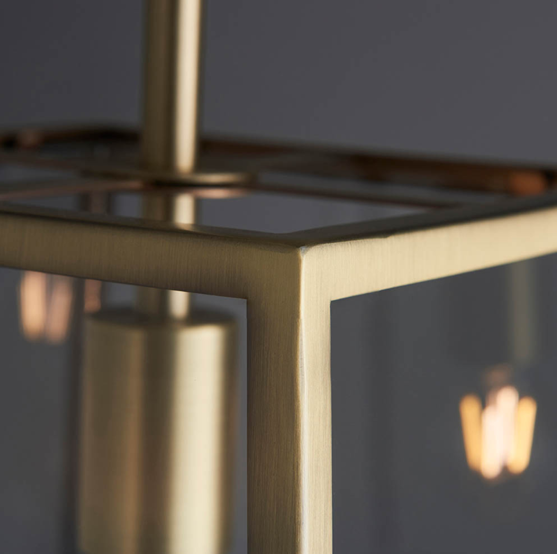 Endon Hurst Antique Brass Pendant