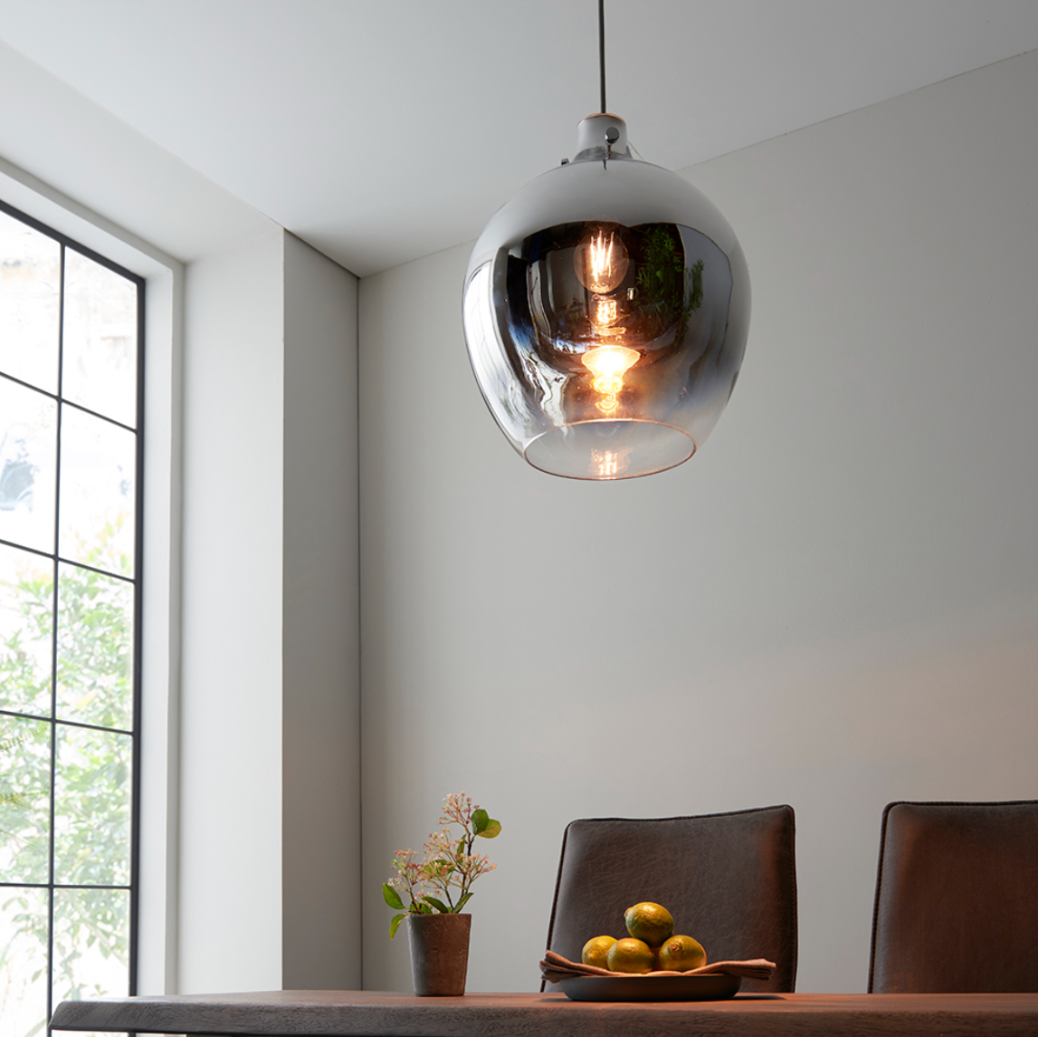 Vesilo Lighting Metallic Ombre Chrome Pendant