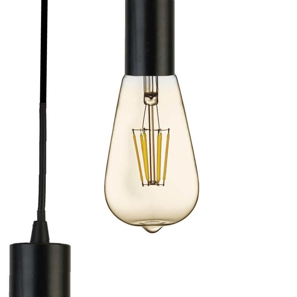 Searchlight Squiggle Black 5lt Metal & Cable Pendant