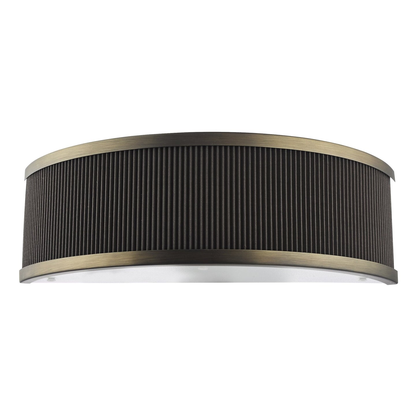 Dar Lighting Alvaro Antique Bronze Wall Light With Brown Shade