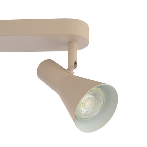 Dar Lighting Arnel 4 Light Satin Taupe Bar Spotlight